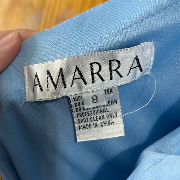 Light Blue Rhinestone Gown - Picture 14 of 14